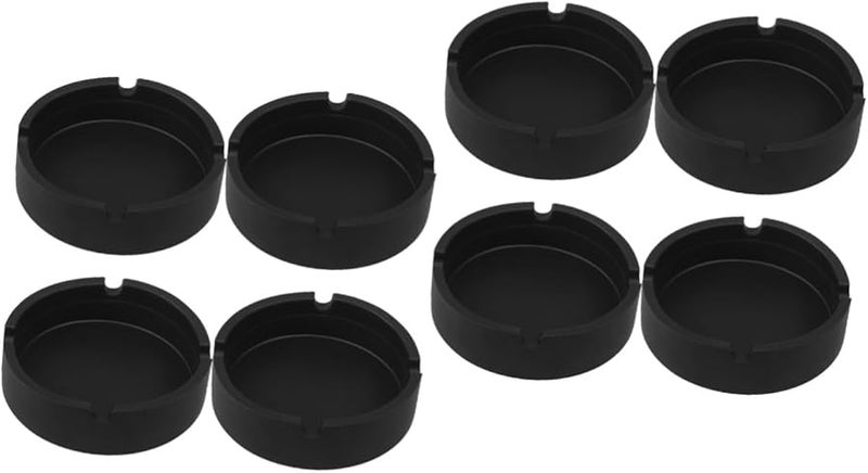 Cabilock 8 قطعة مجموعة منفاخ السيليكون المستدير الأسود سهل التنظيف للمنزل المكتب البار المطعم - Image 1